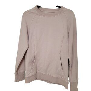 LULULEMON Athletic Scuba Pink Crewneck Sweatshirt Size 8